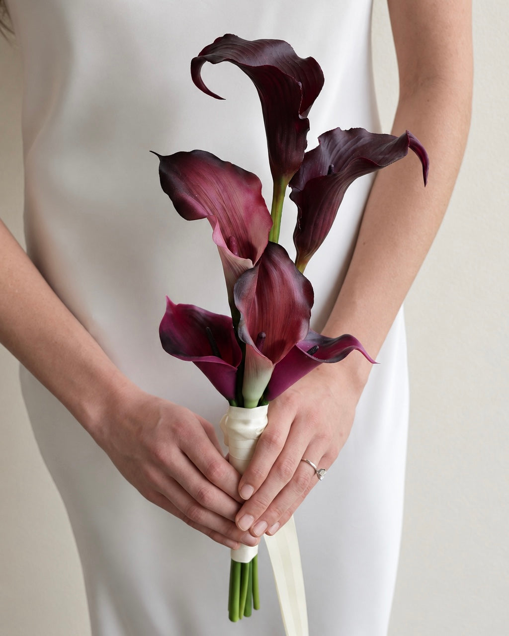 Burgundy calla lily bouquet