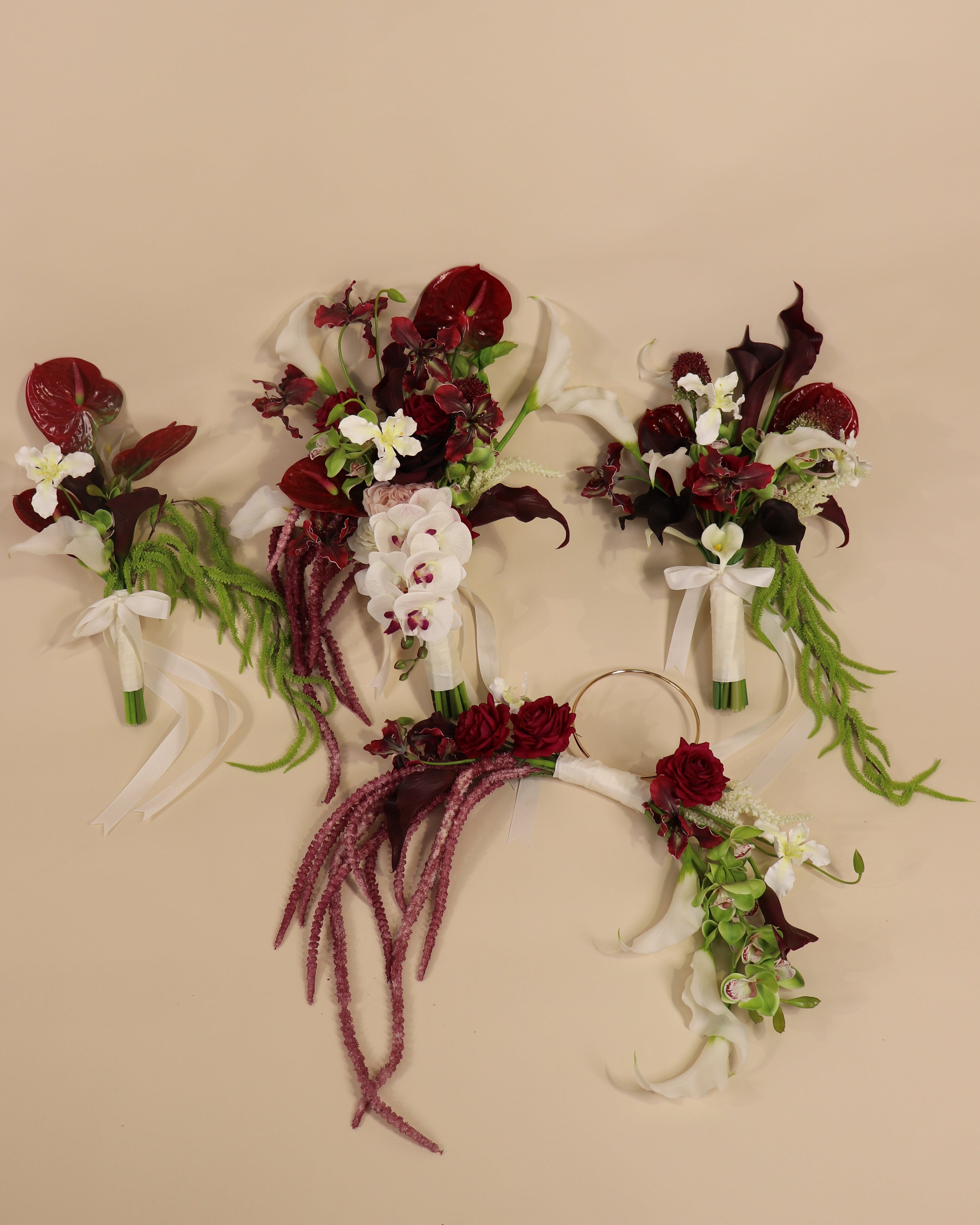 Burgundy Desire - Hoop Bouquet
