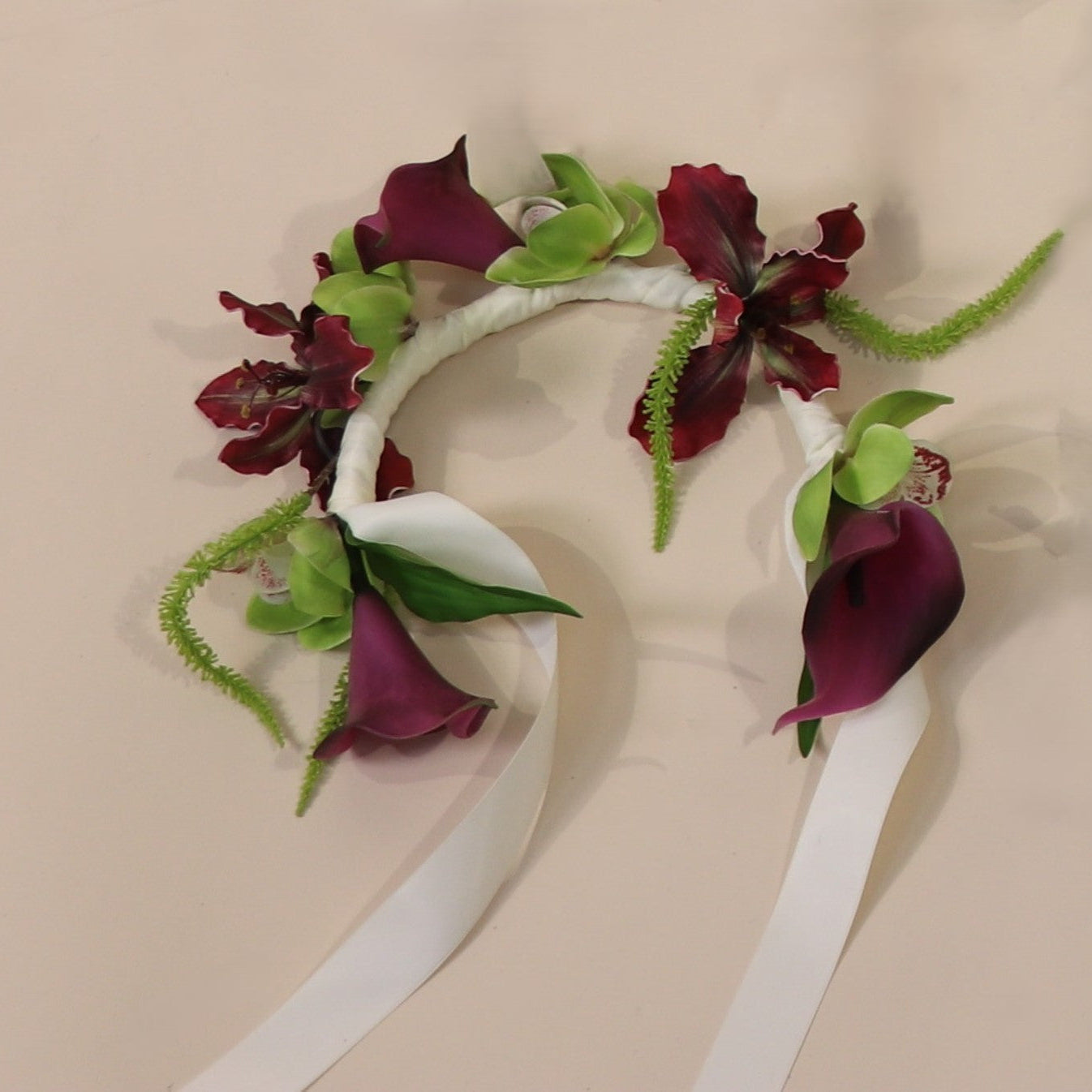 Burgundy Desire - Flower Crown