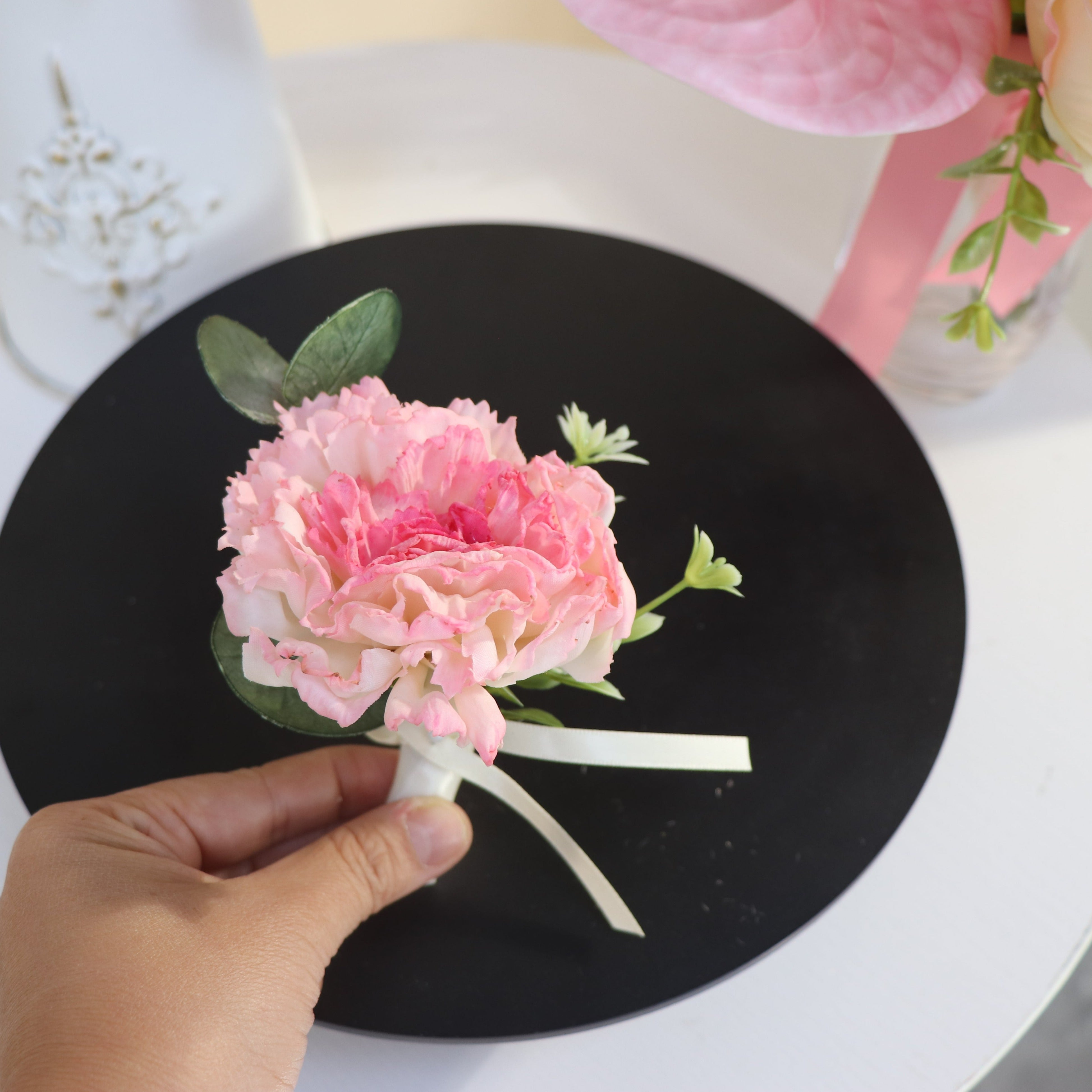 Strawberries n Cream - Buttonhole
