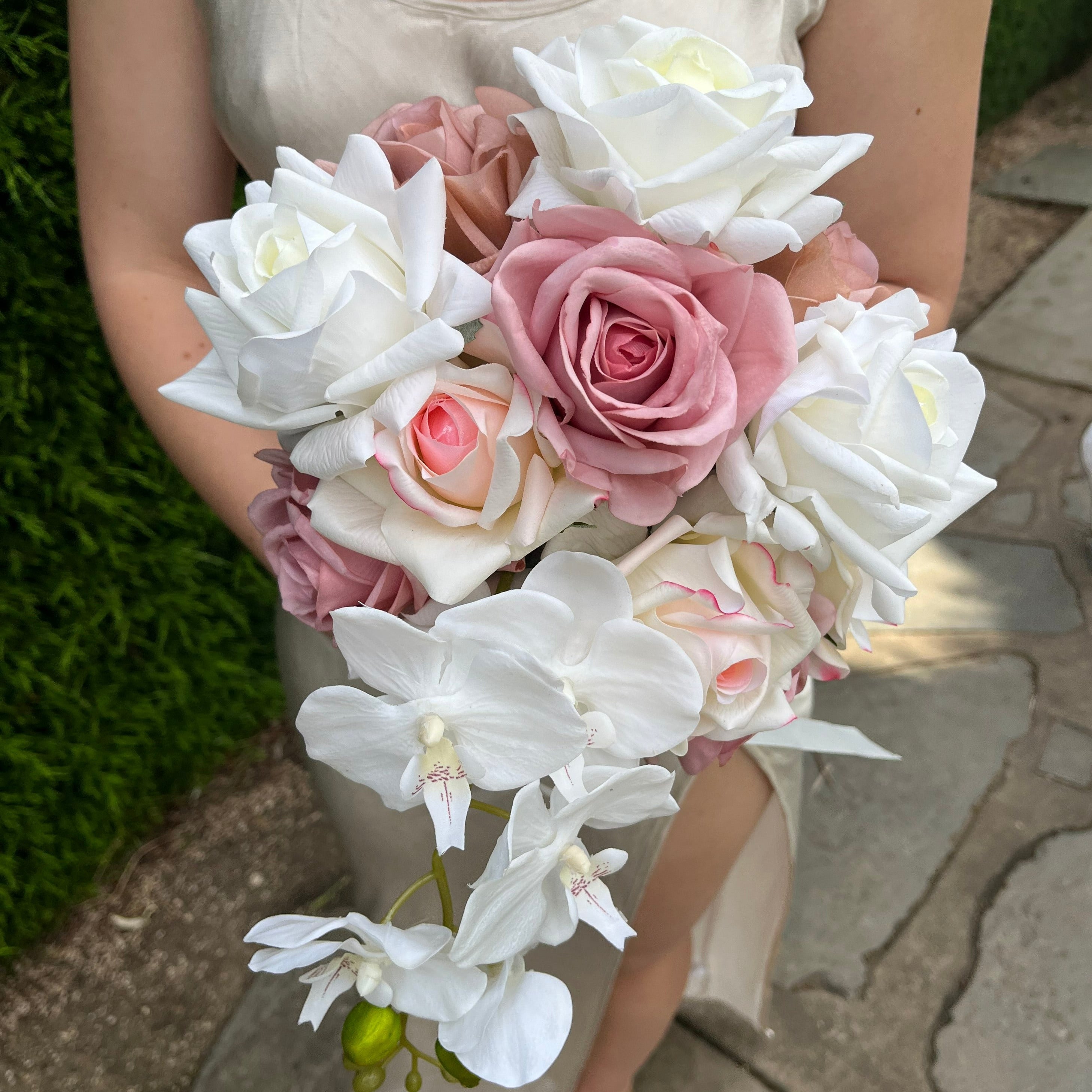 Vogue Pink - Cascading Bridal Bouquet
