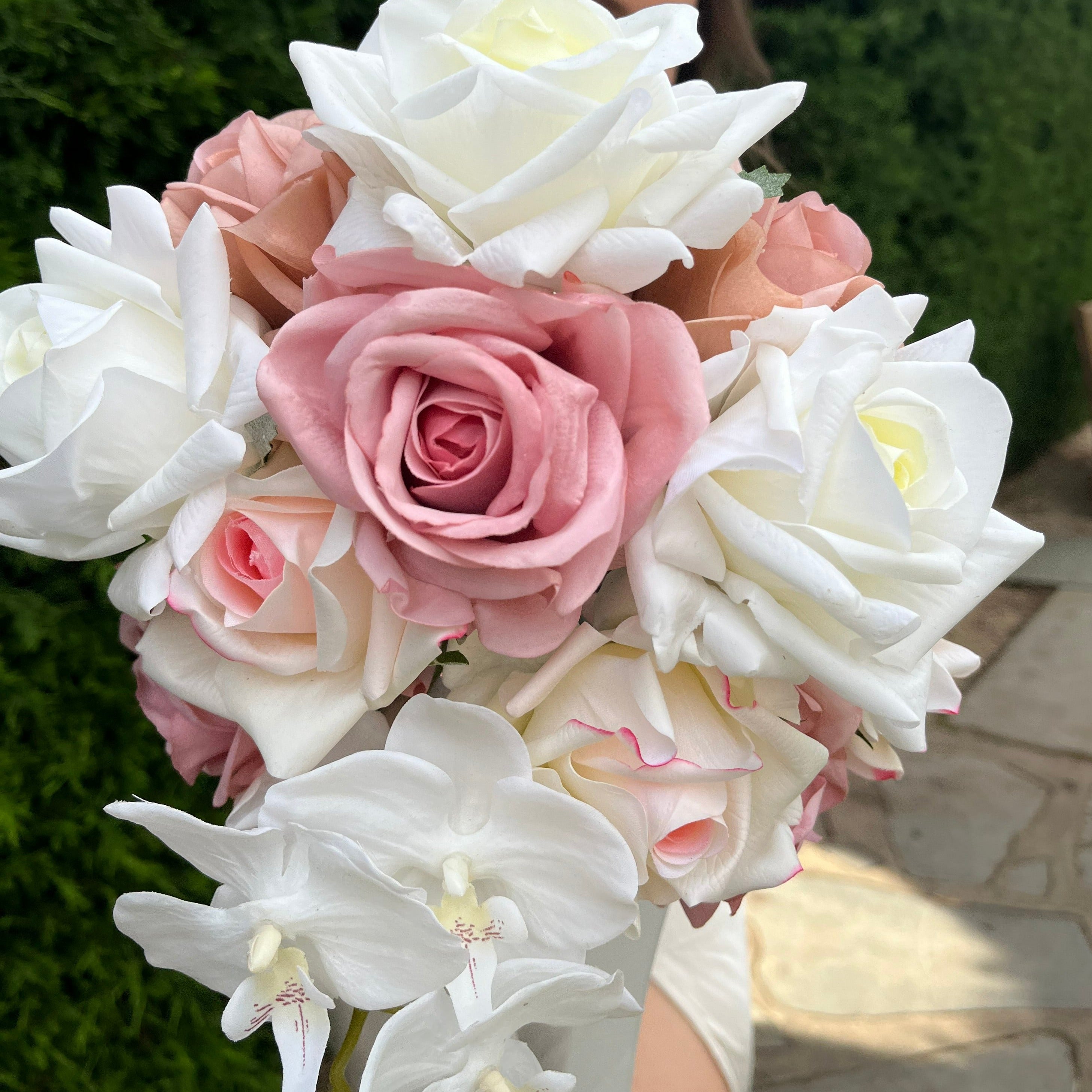 Vogue Pink - Cascading Bridal Bouquet