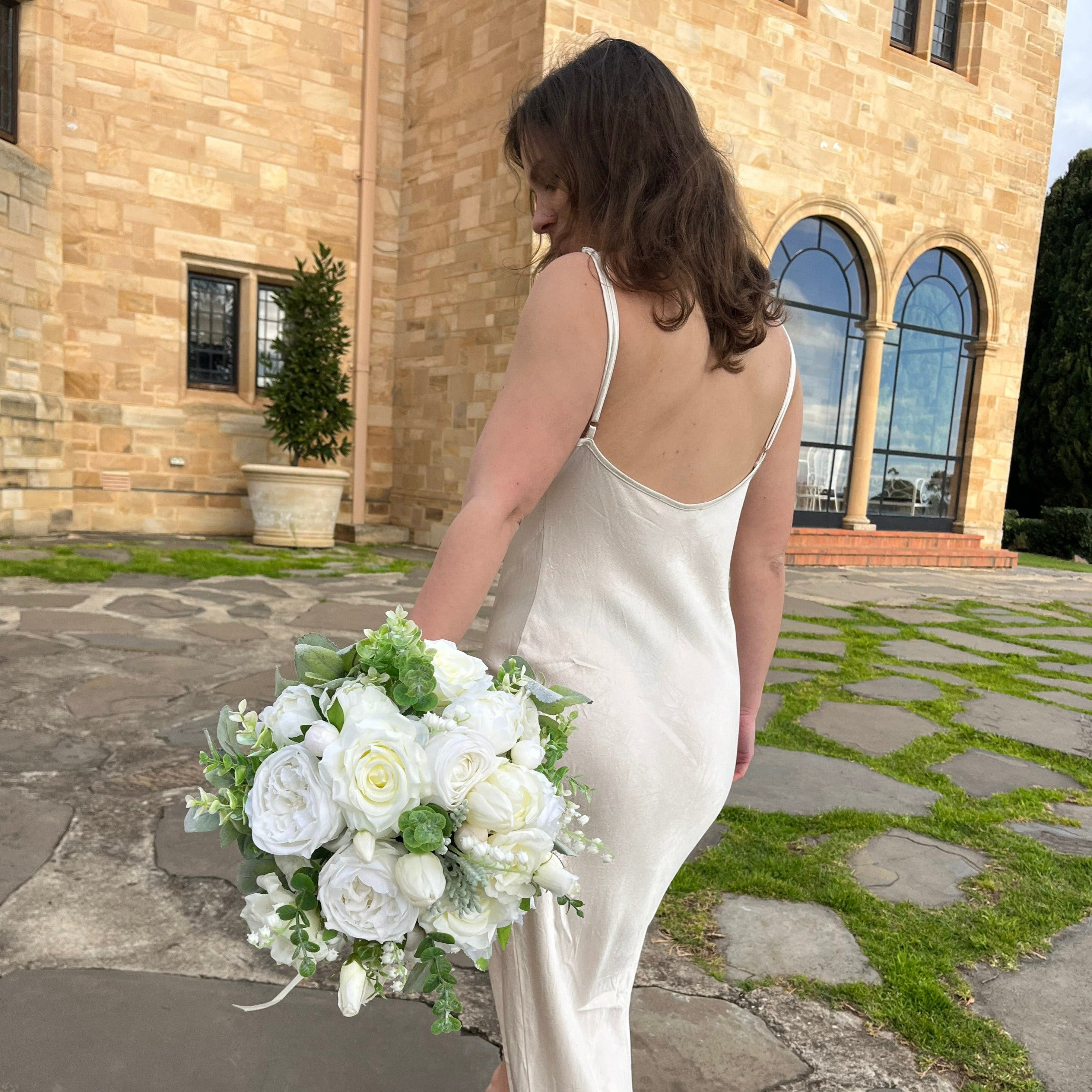White & Greenery Bouquets (3 sizes)