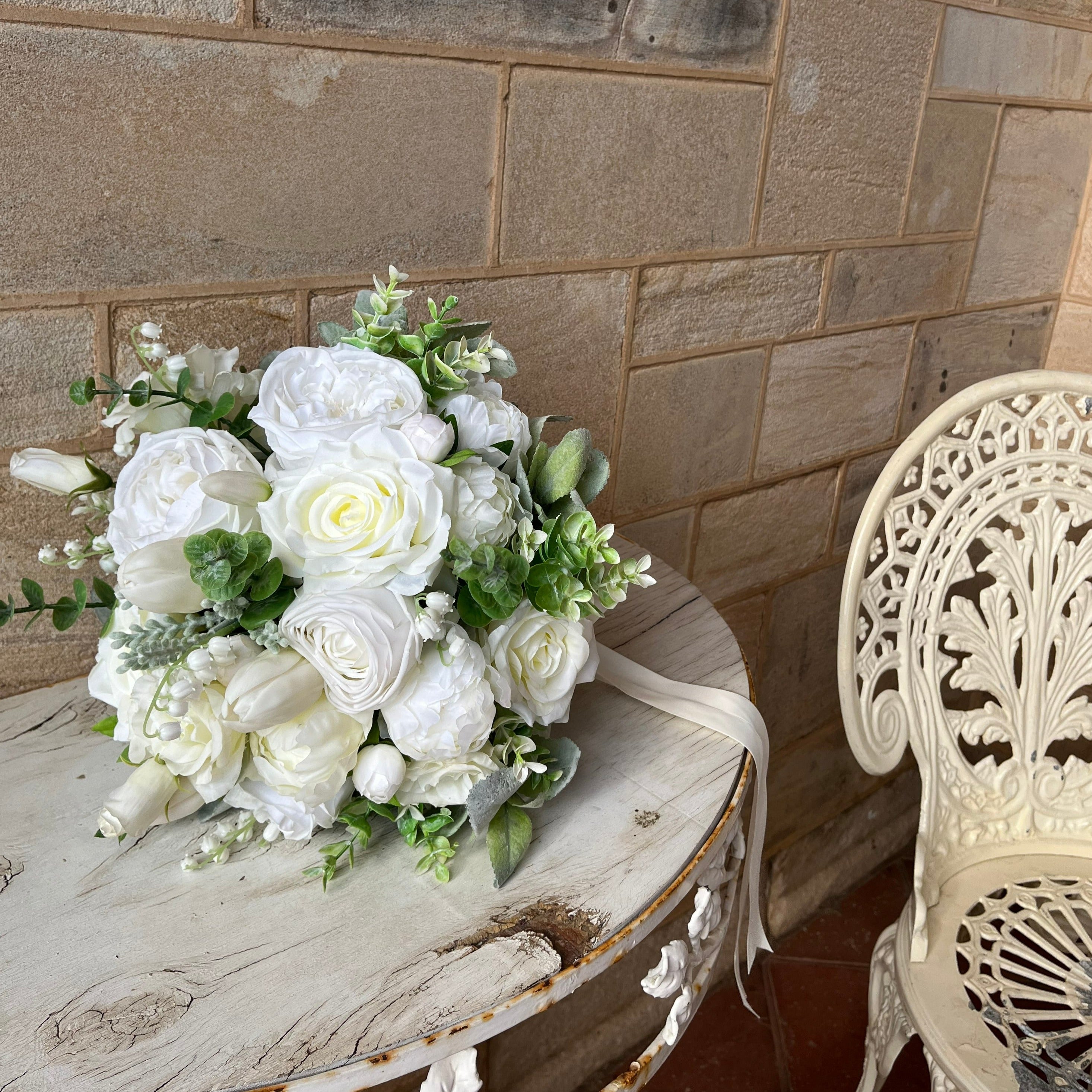 White & Greenery Bouquets (3 sizes)