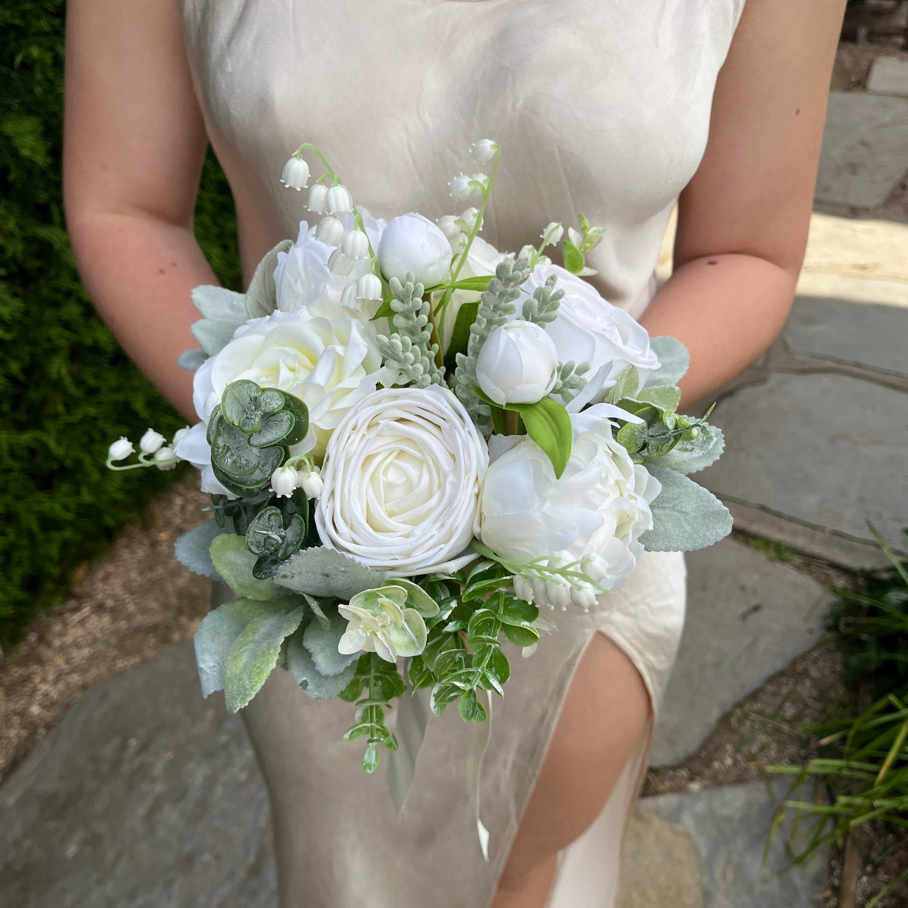 White & Greenery Bouquets (3 sizes)