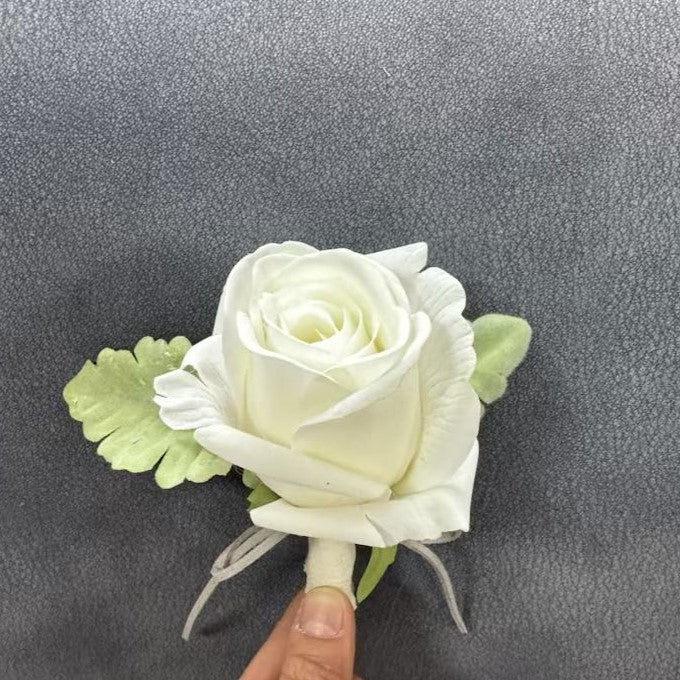White Rose - Buttonhole & Pocket Flower