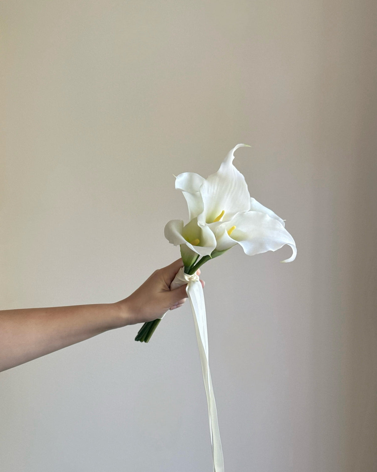 White calla lily bouquet
