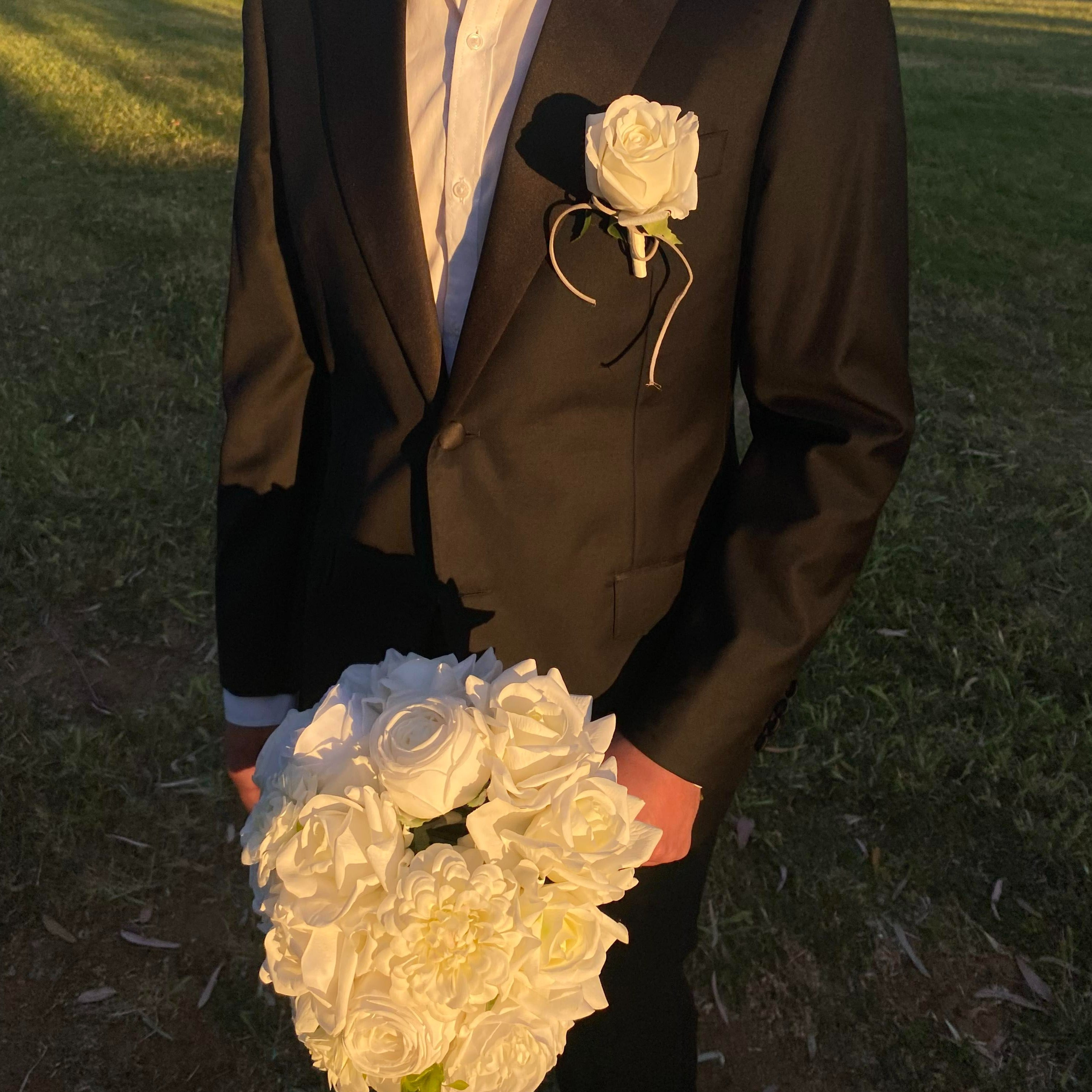 White Rose - Buttonhole & Pocket Flower