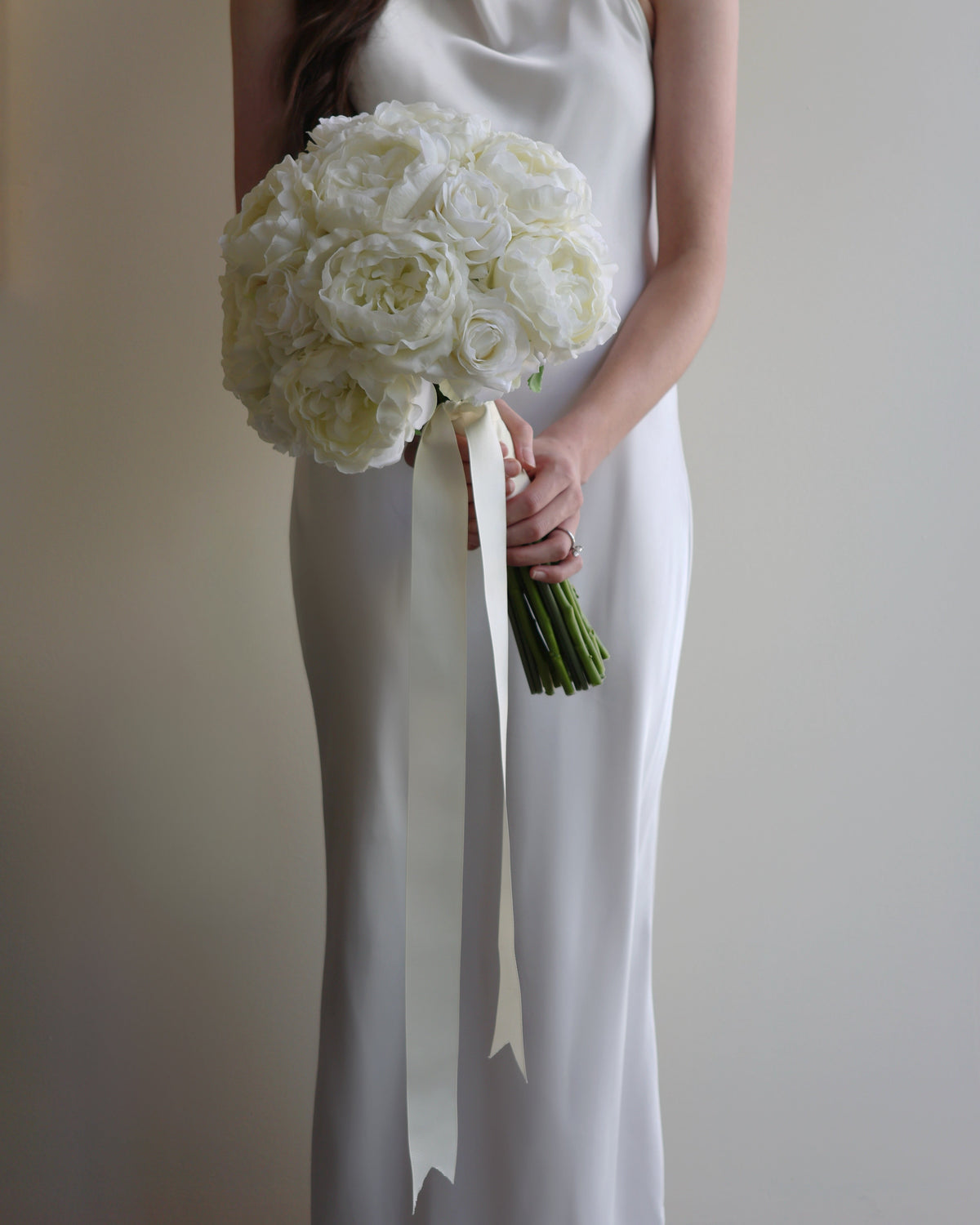 White peony bouquet