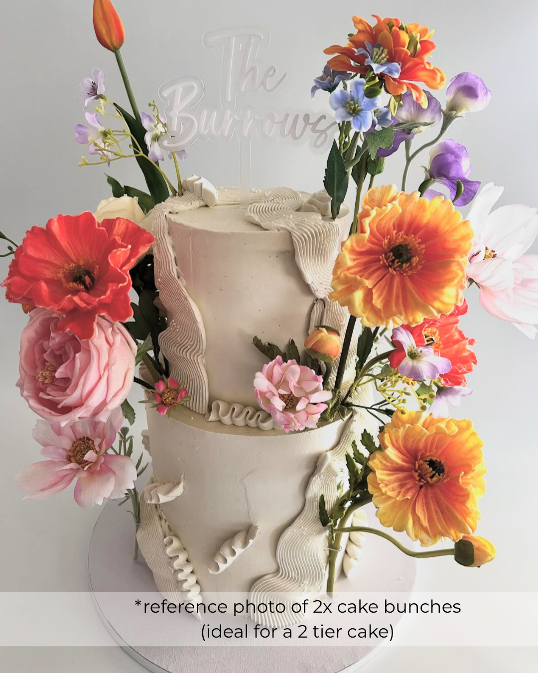 'Sunset Dreams' - Cake Flowers