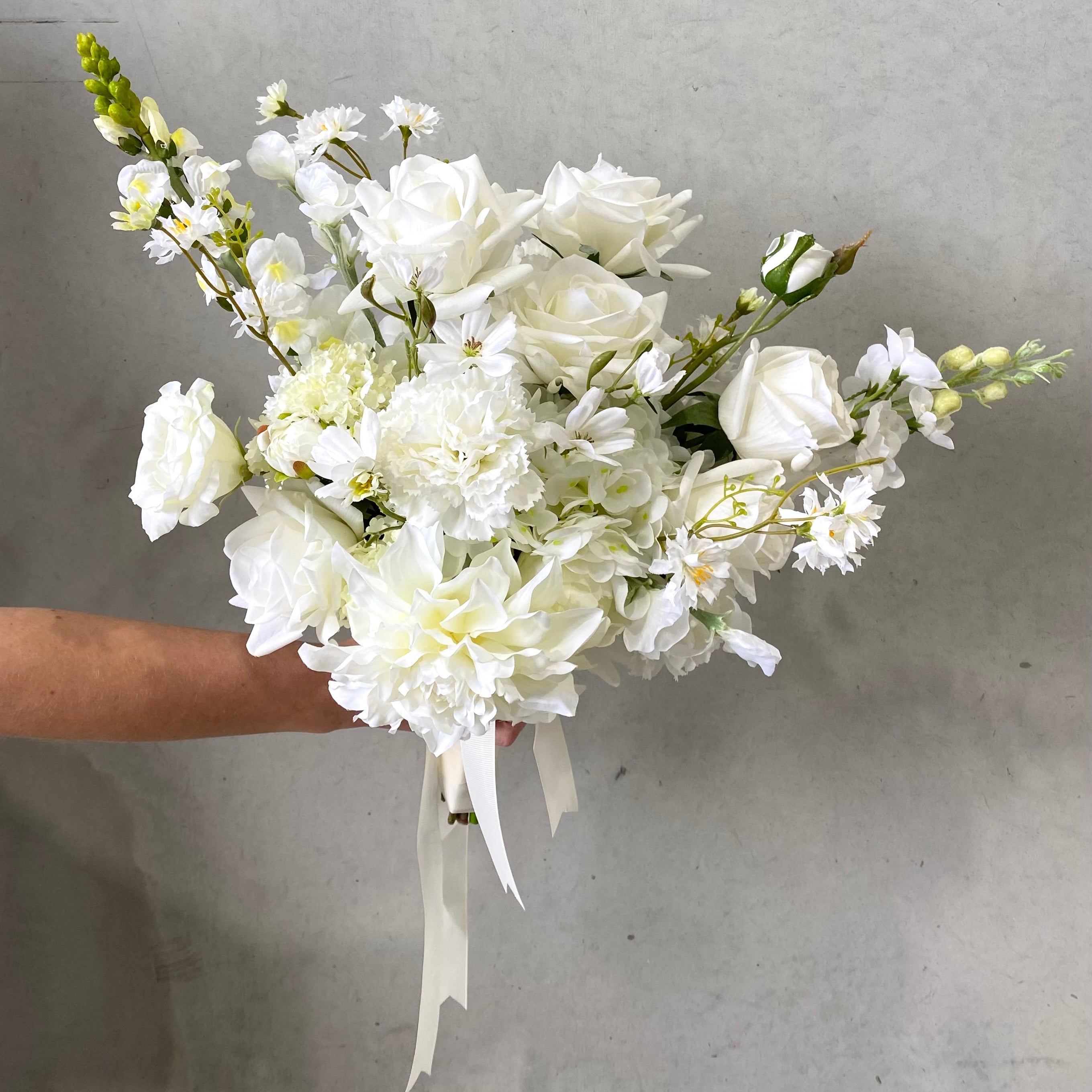 White Collection - Garden Bridal Bouquet