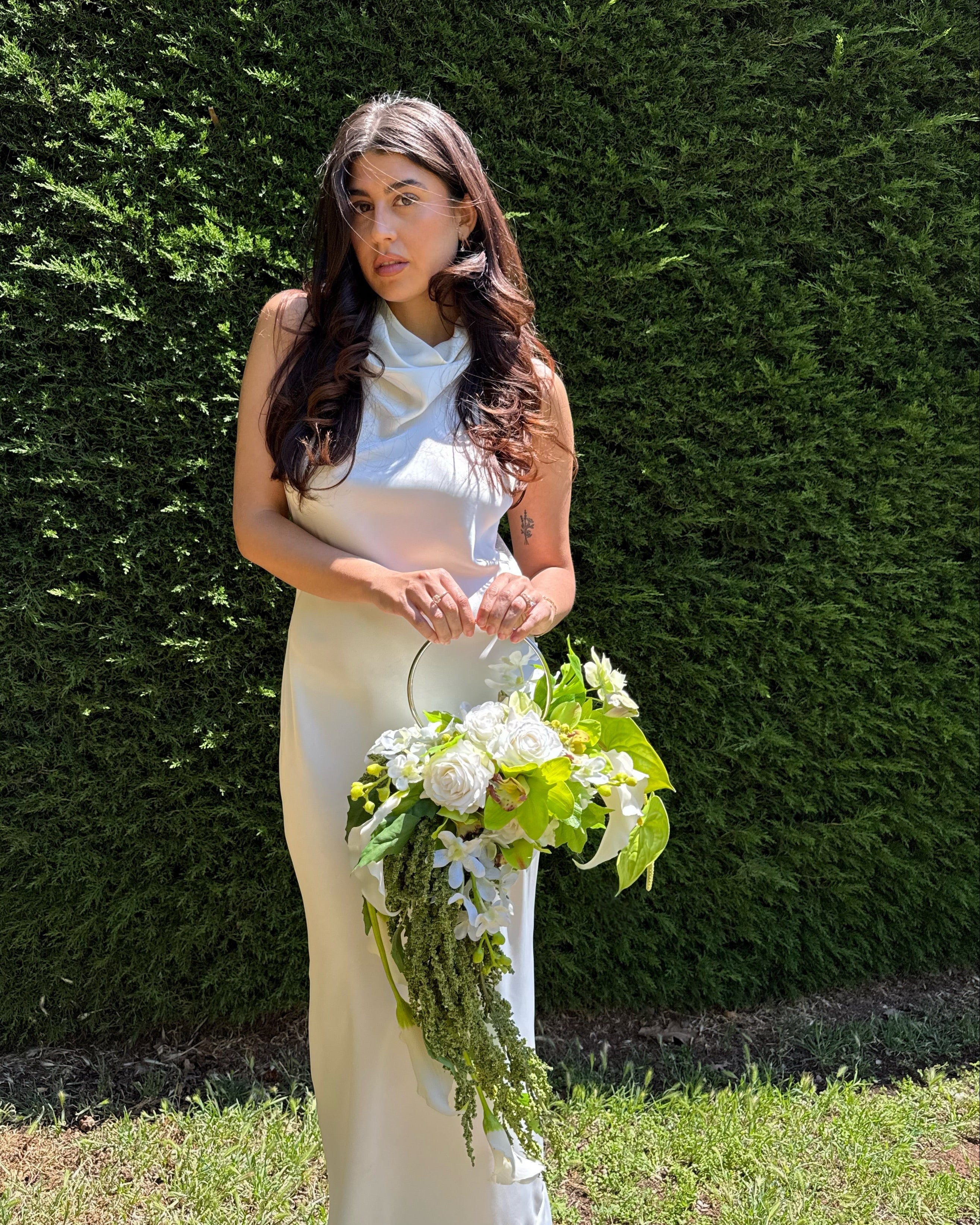 Greenstone Forest - Handbag Bridal Bouquet (Grand Size)