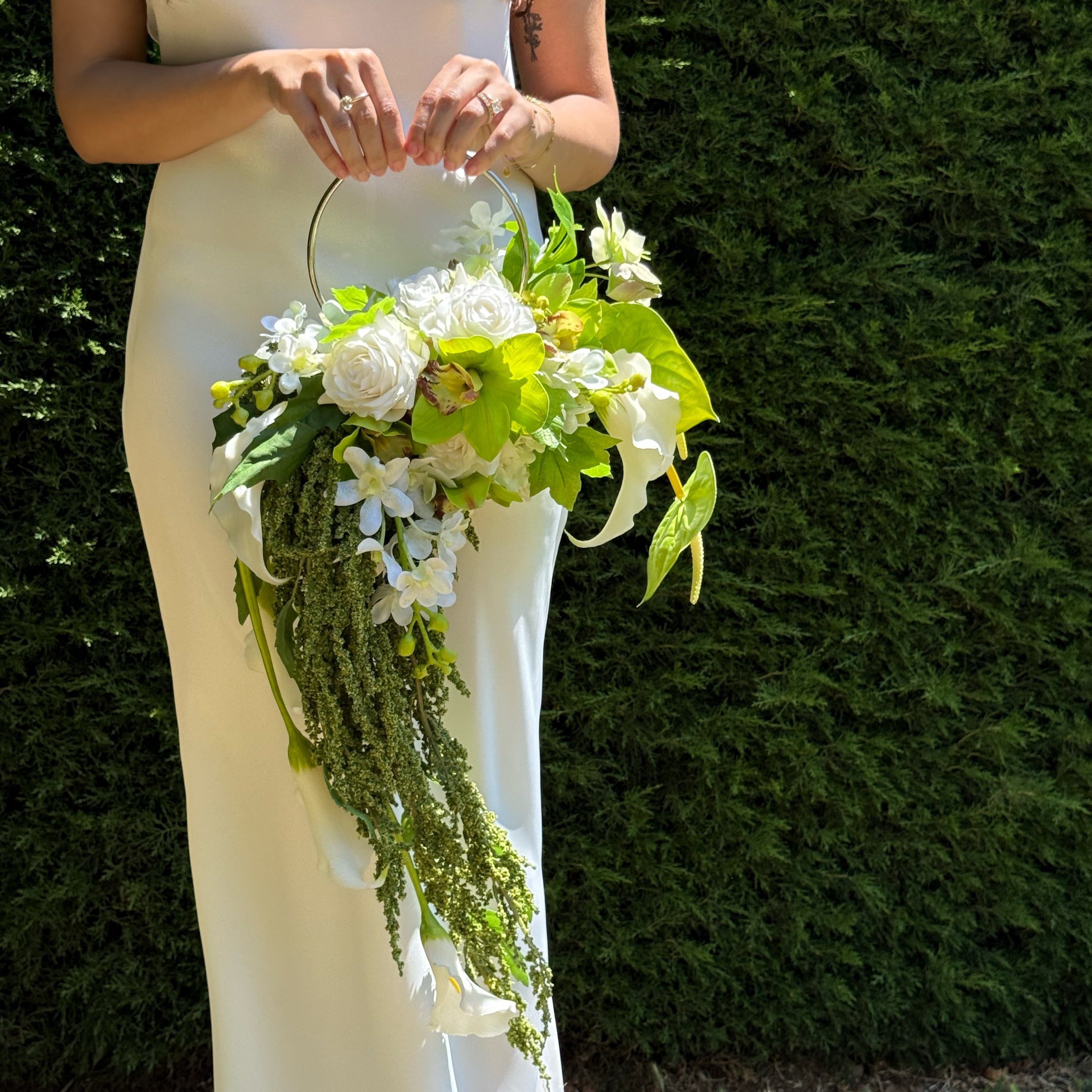 Greenstone Forest - Handbag Bridal Bouquet (Grand Size)