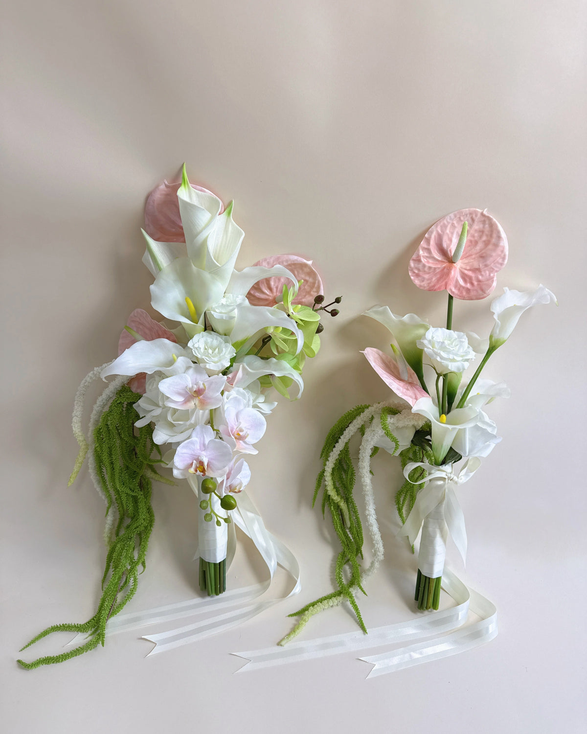Chic Calla Lily (Pink + Green) - Bouquets (2 sizes)