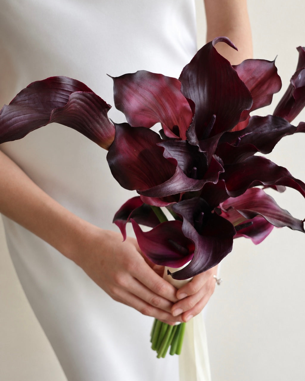 Burgundy calla lily bouquet