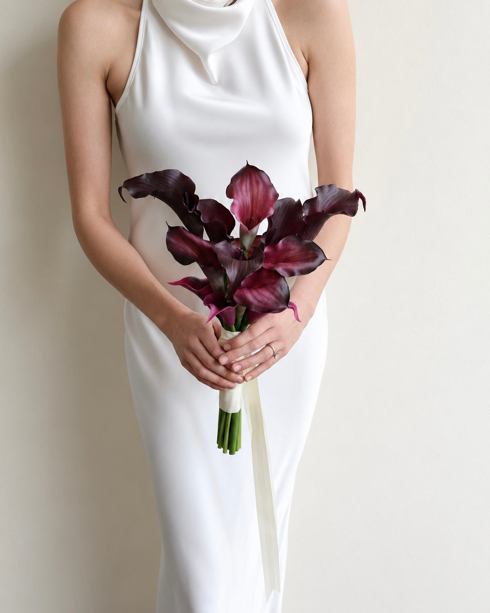 Burgundy calla lily bouquet