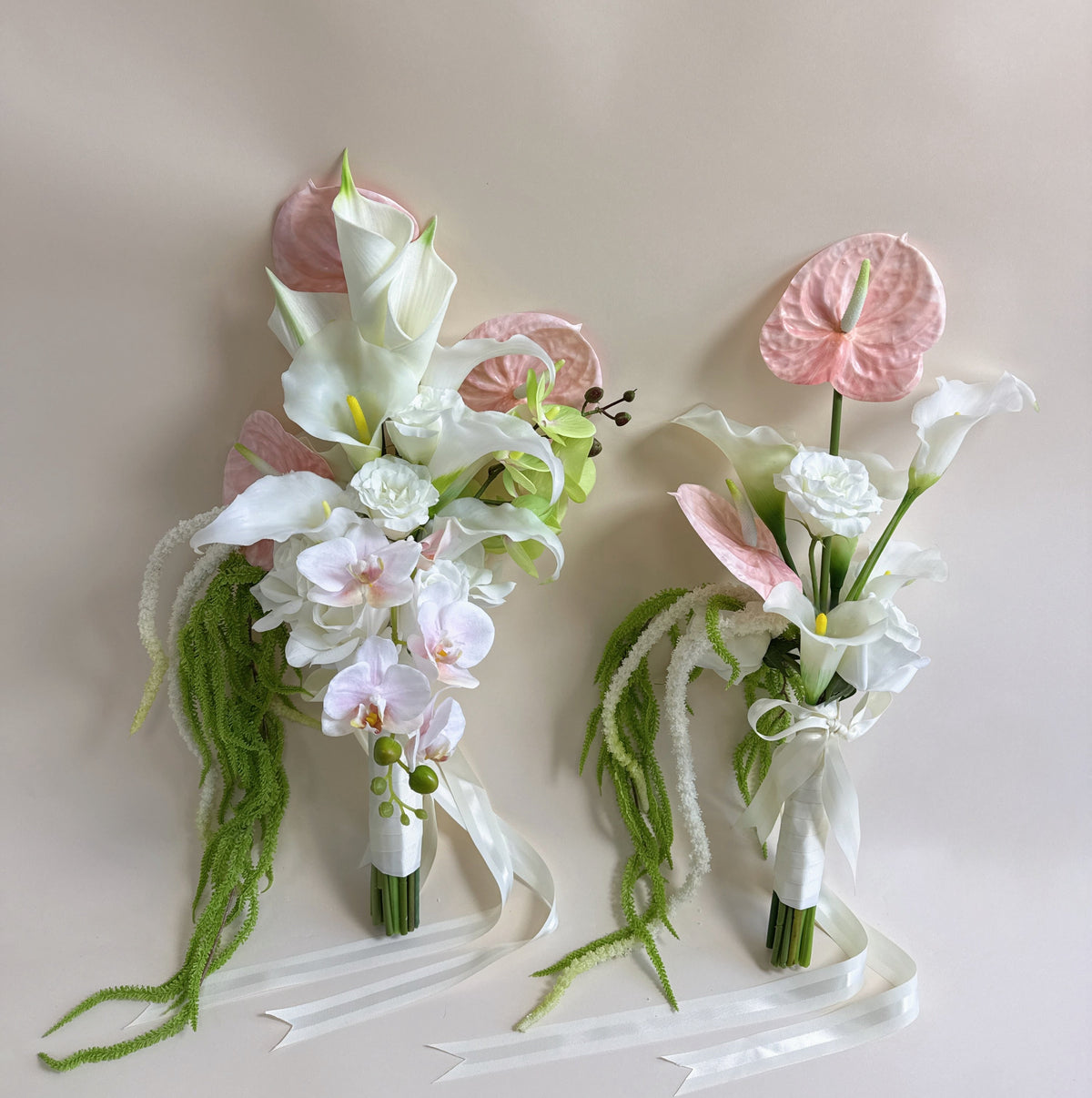 Chic Calla Lily (Pink + Green) - Bouquets (2 sizes)