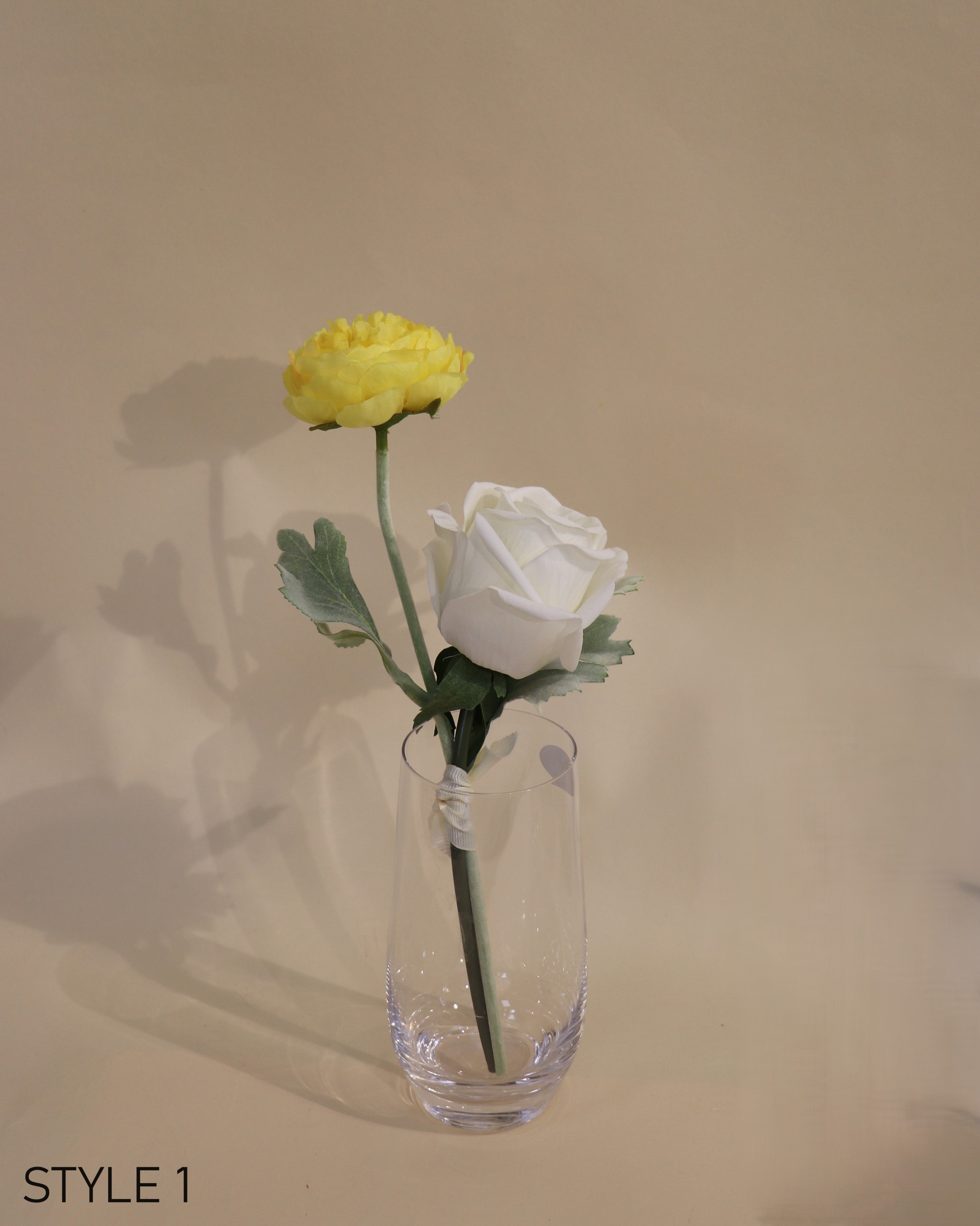 White + Yellow Assortment - Vase Flowers (5 options)