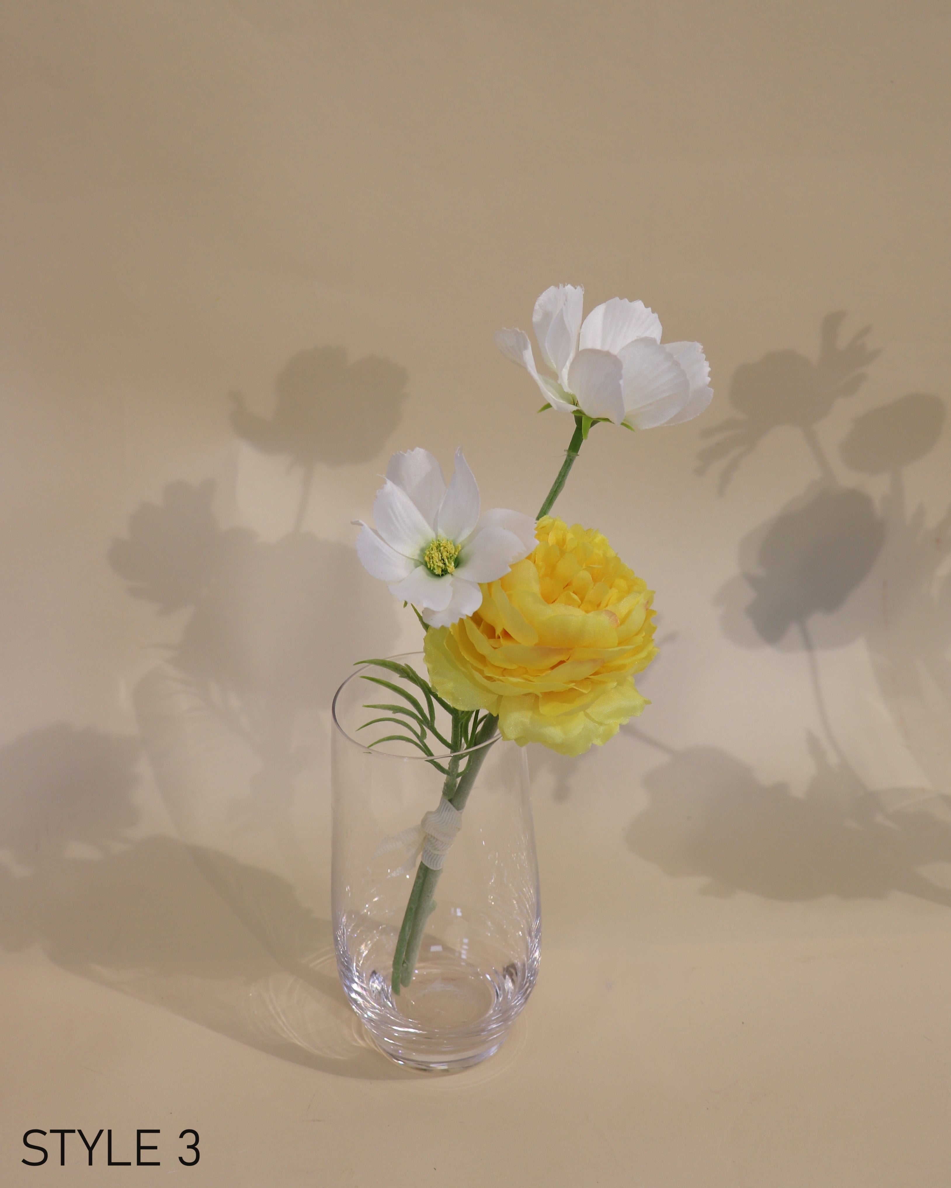 White + Yellow Assortment - Vase Flowers (5 options)