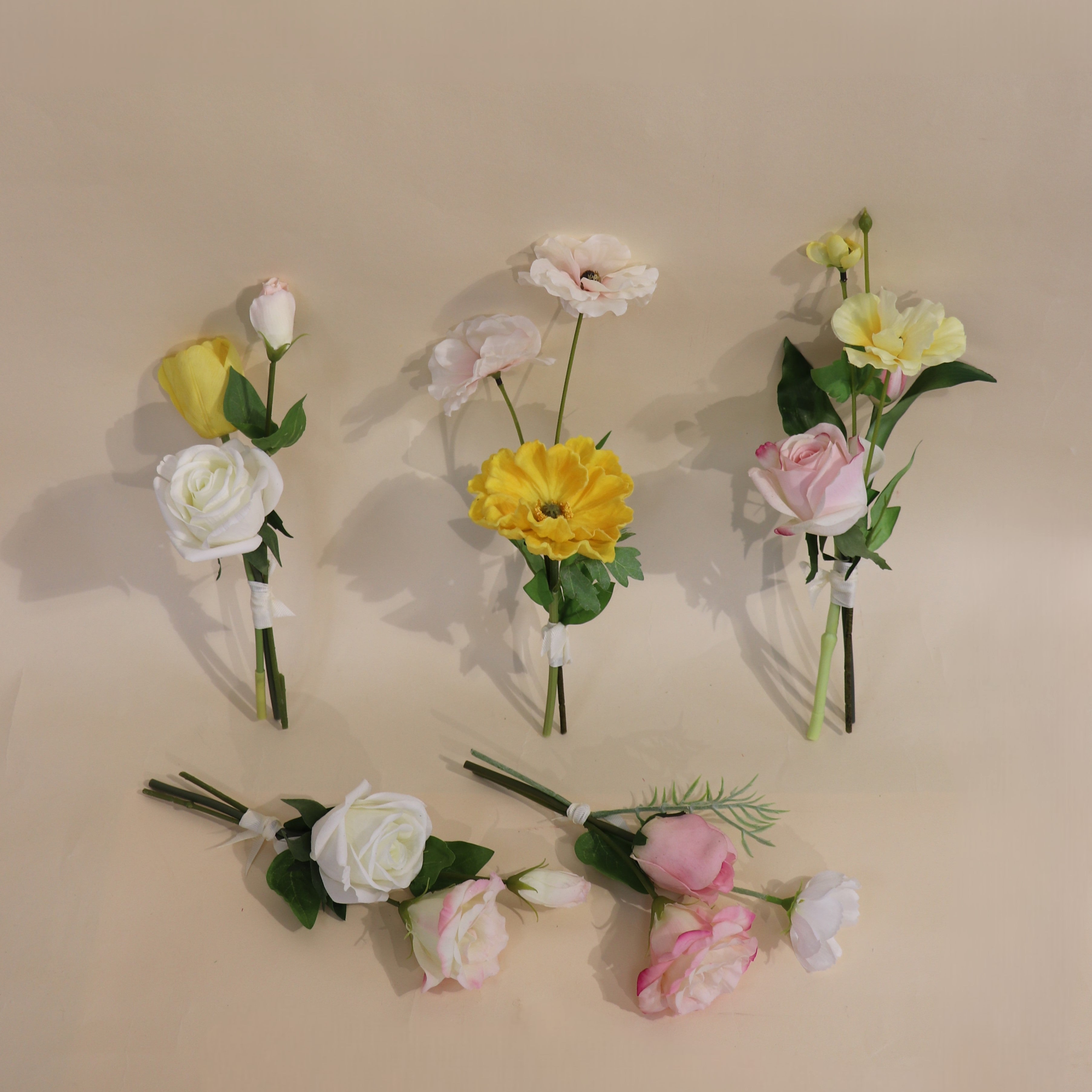 Pink + White + Yellow Assortment - Vase Flowers