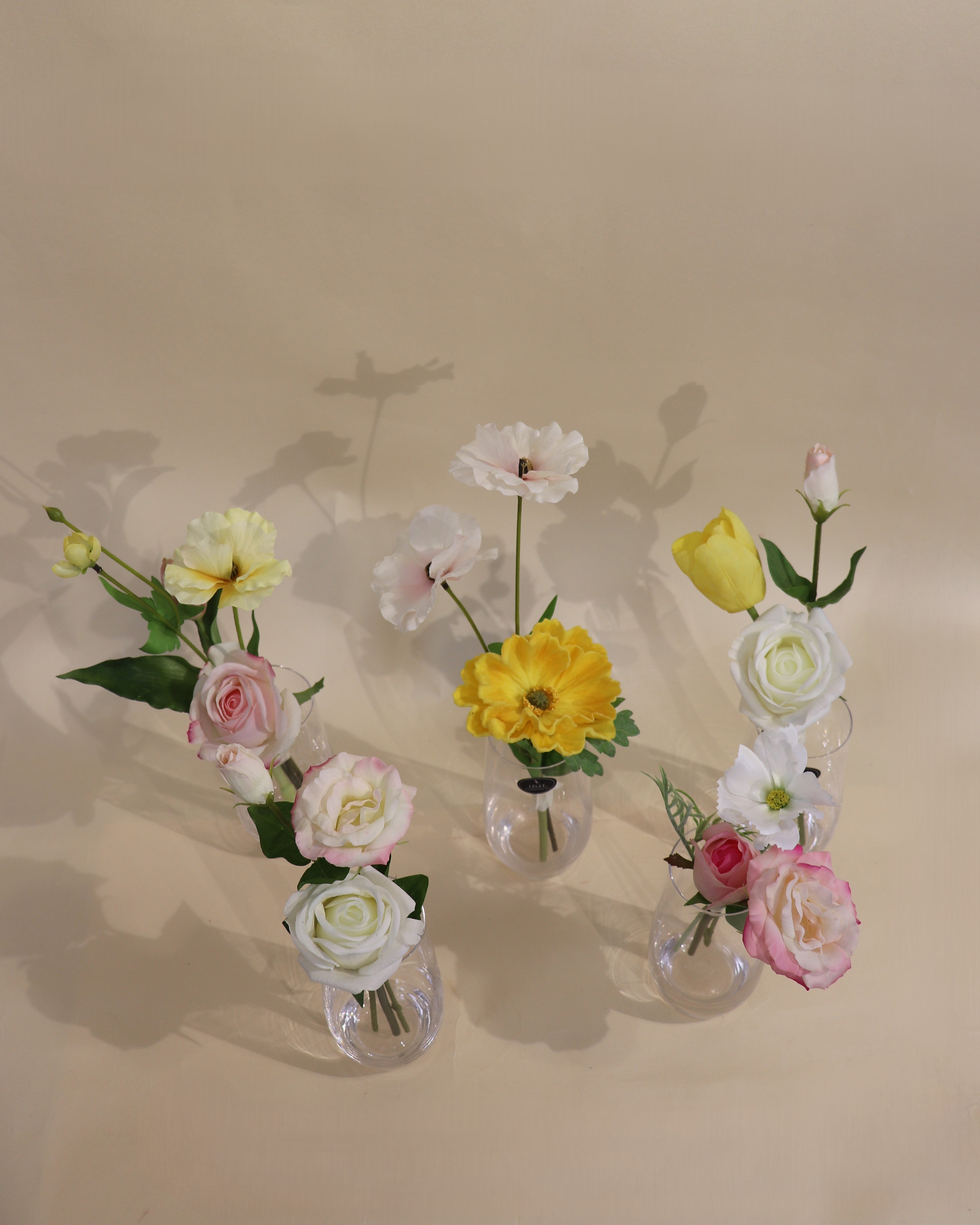 Pink + White + Yellow Assortment - Vase Flowers