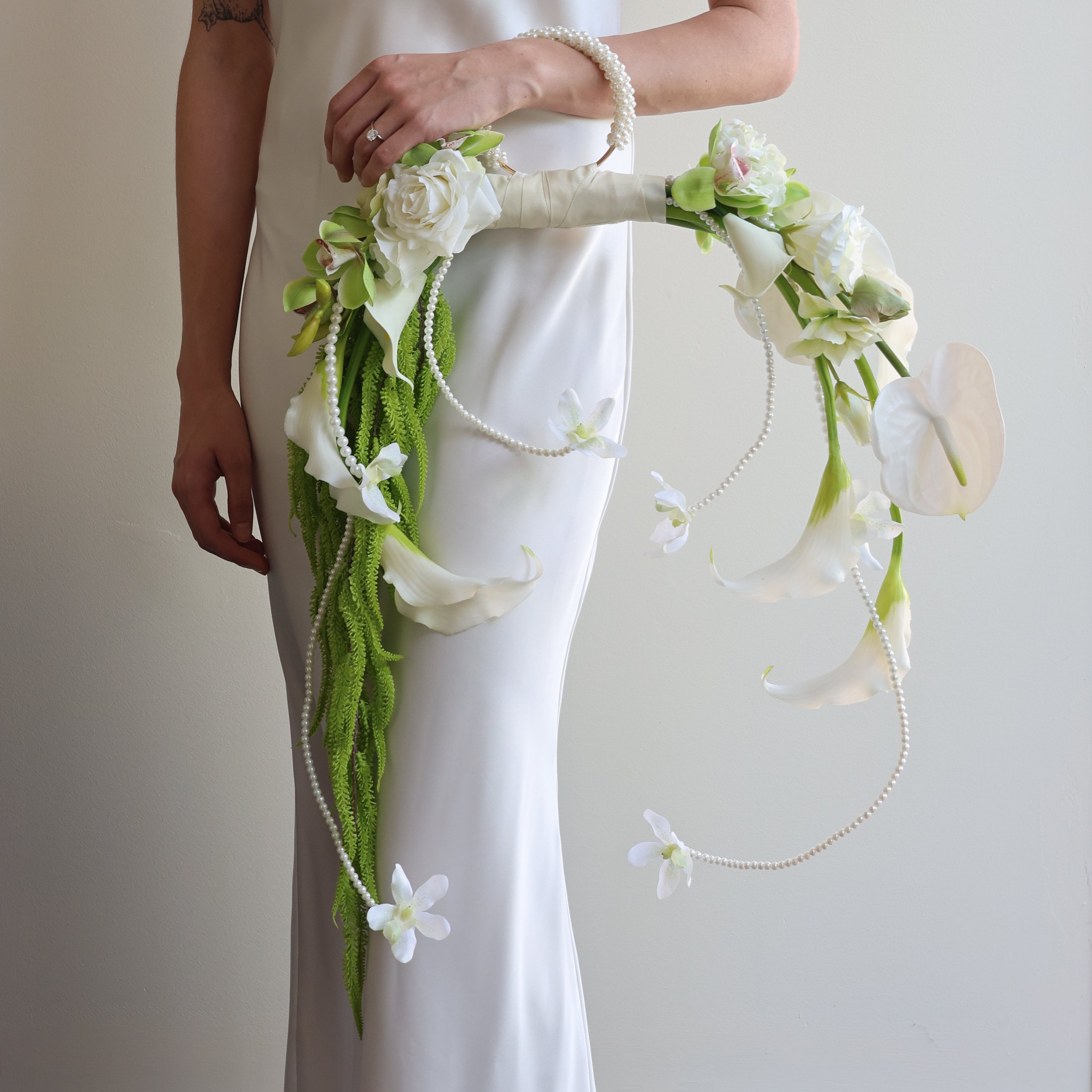 Greenstone Forest - Handbag Bridal Bouquet (Standard Size)