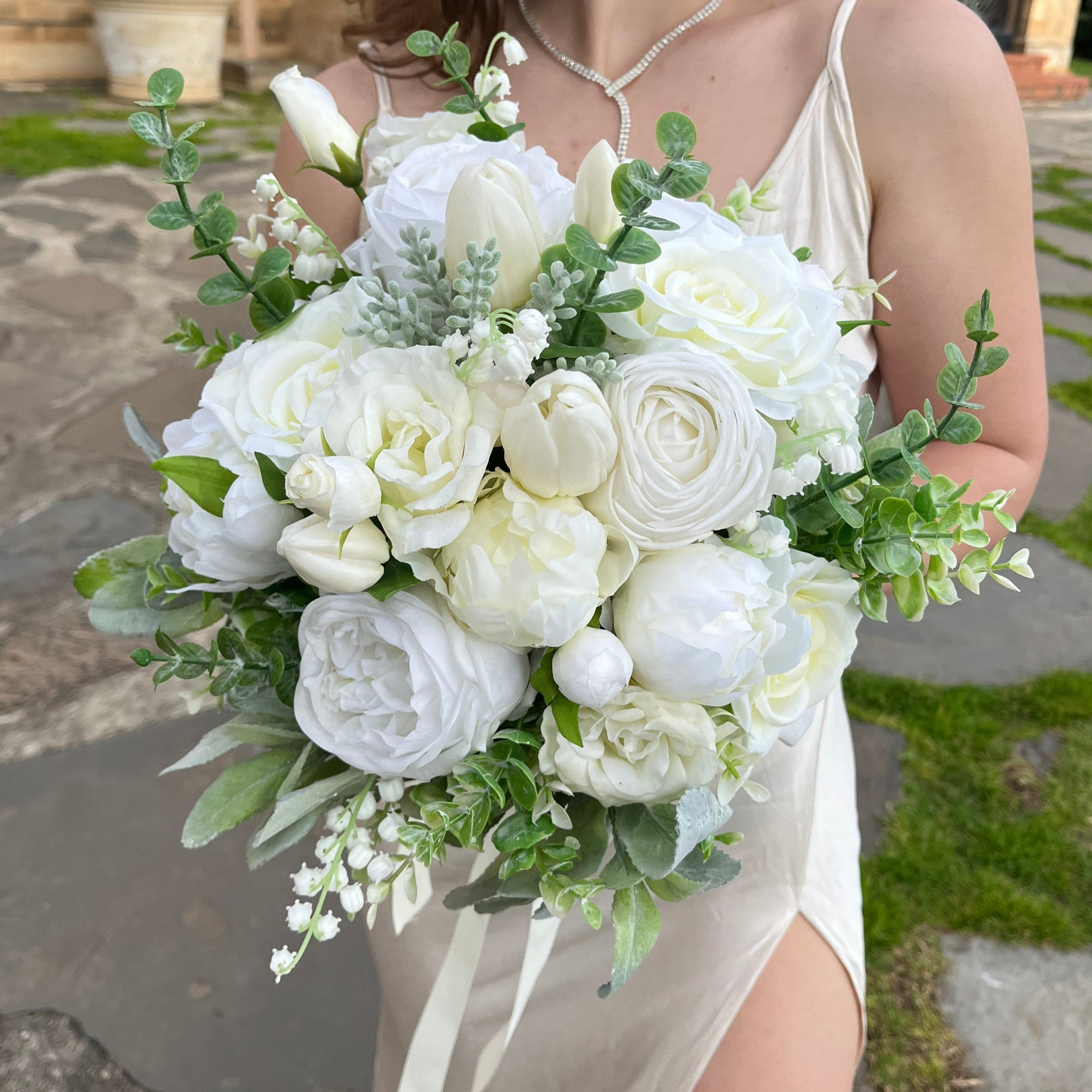 White & Greenery Bouquets (3 sizes)