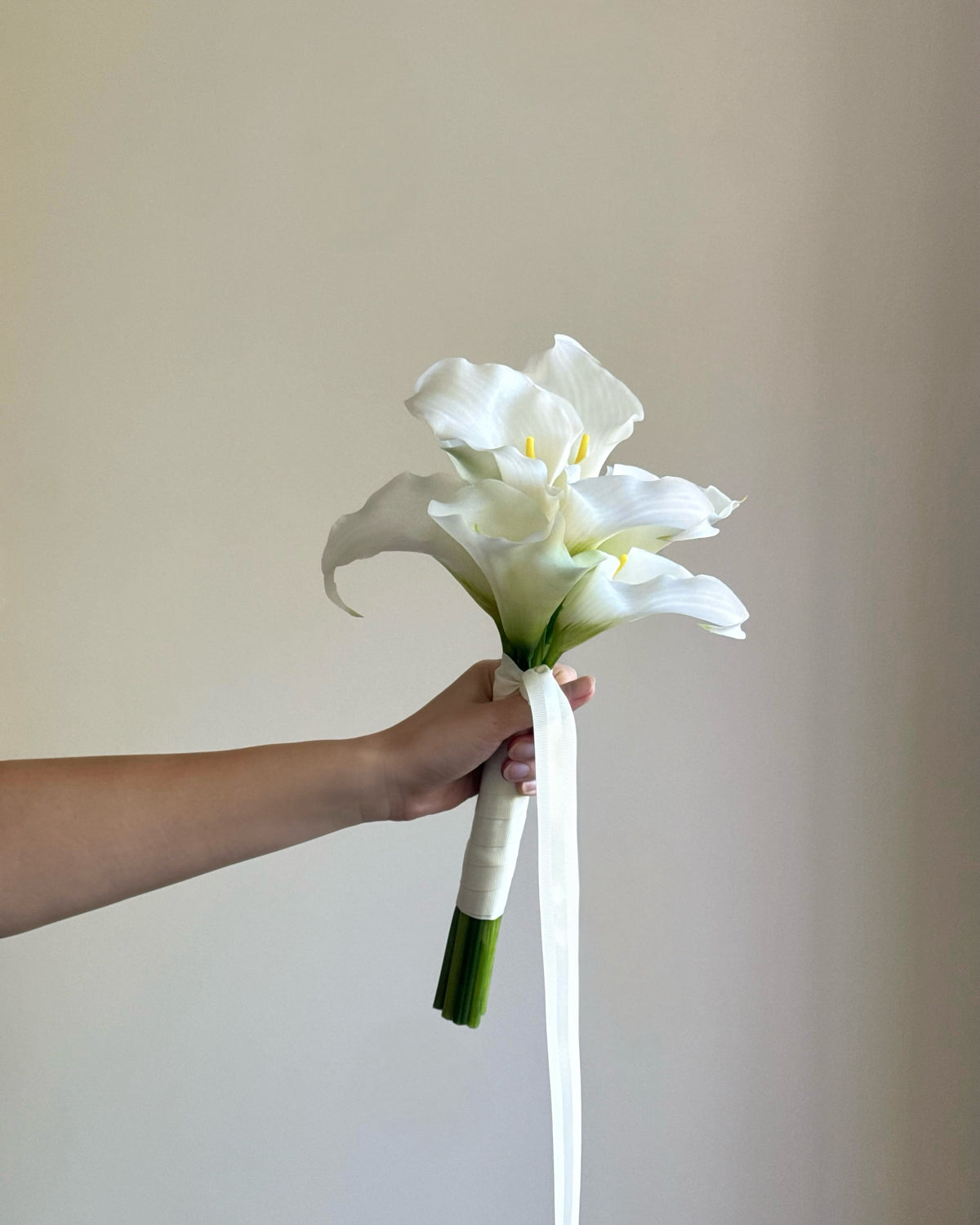 White calla lily bouquet