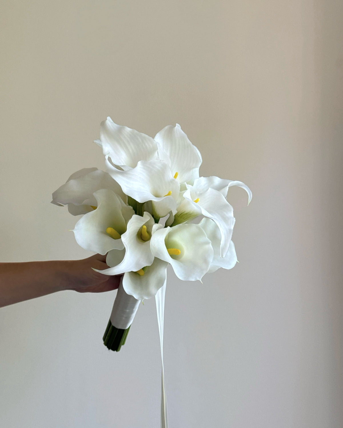 White calla lily bouquet